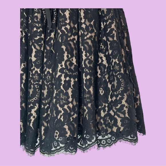 Liberated & Free Chantilly Lace Strapless Party Prom Dress Black Size 2 - Picture 3 of 10